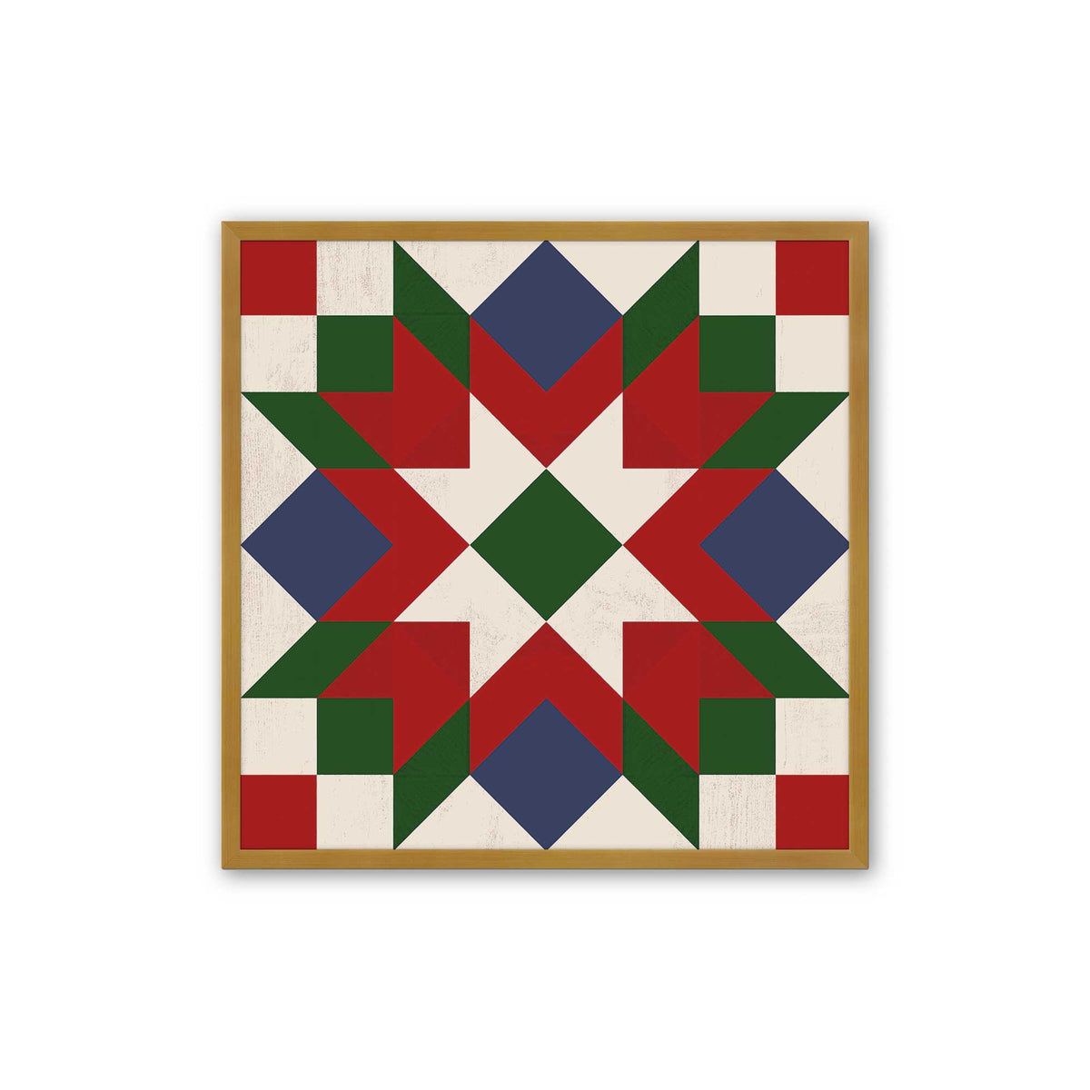 Patchwork Holiday Star, Set of 4 Paper Prints