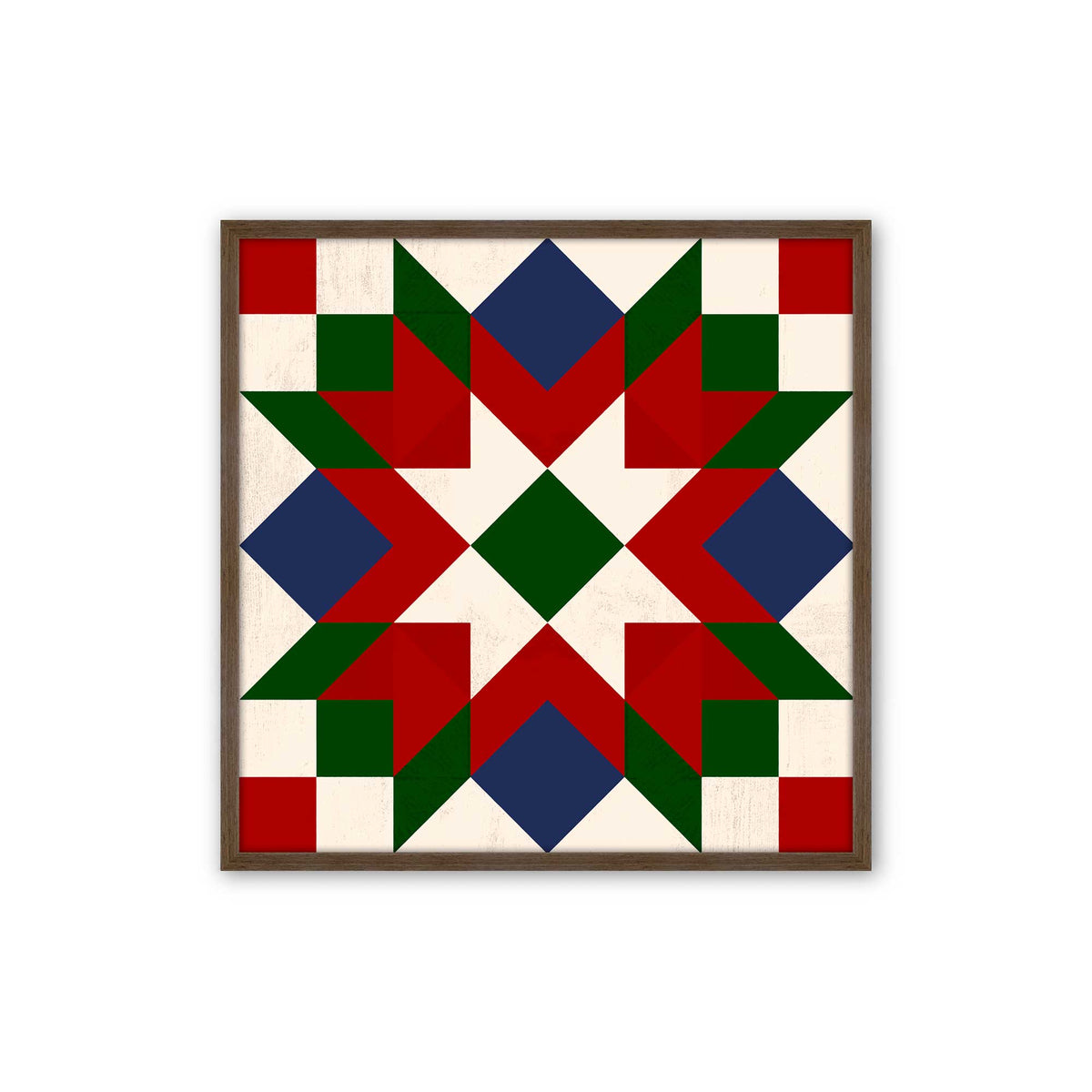 Patchwork Holiday Star, Set of 4 Paper Prints