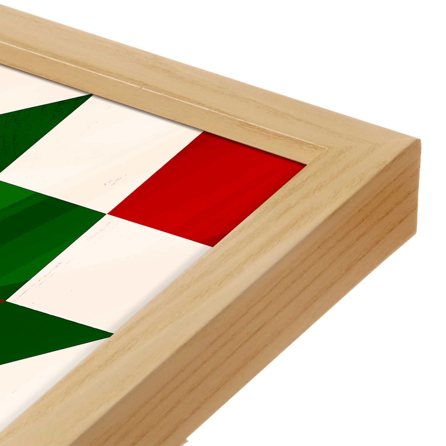 [Color:Espresso], Picture of art in a Espresso frame at an angle