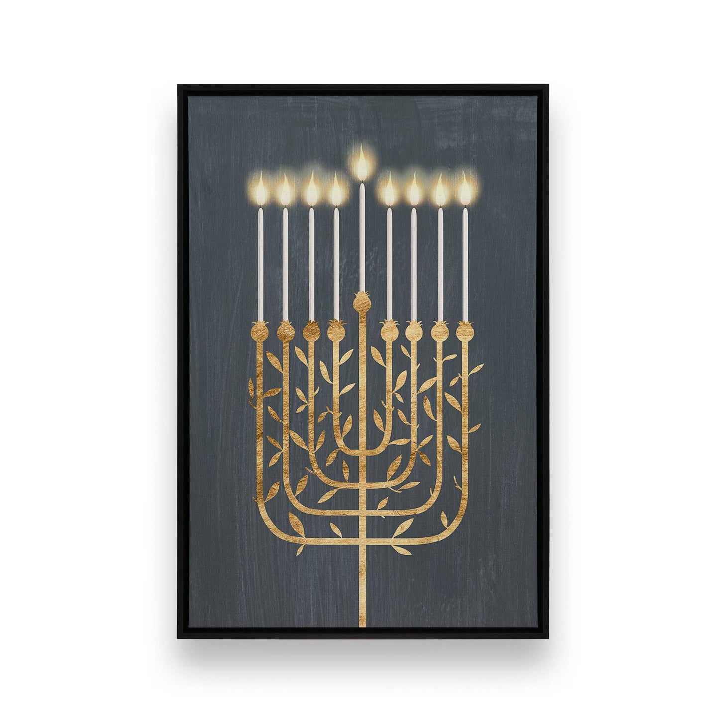 [Color:Satin Black], Picture of art in a Satin Black frame