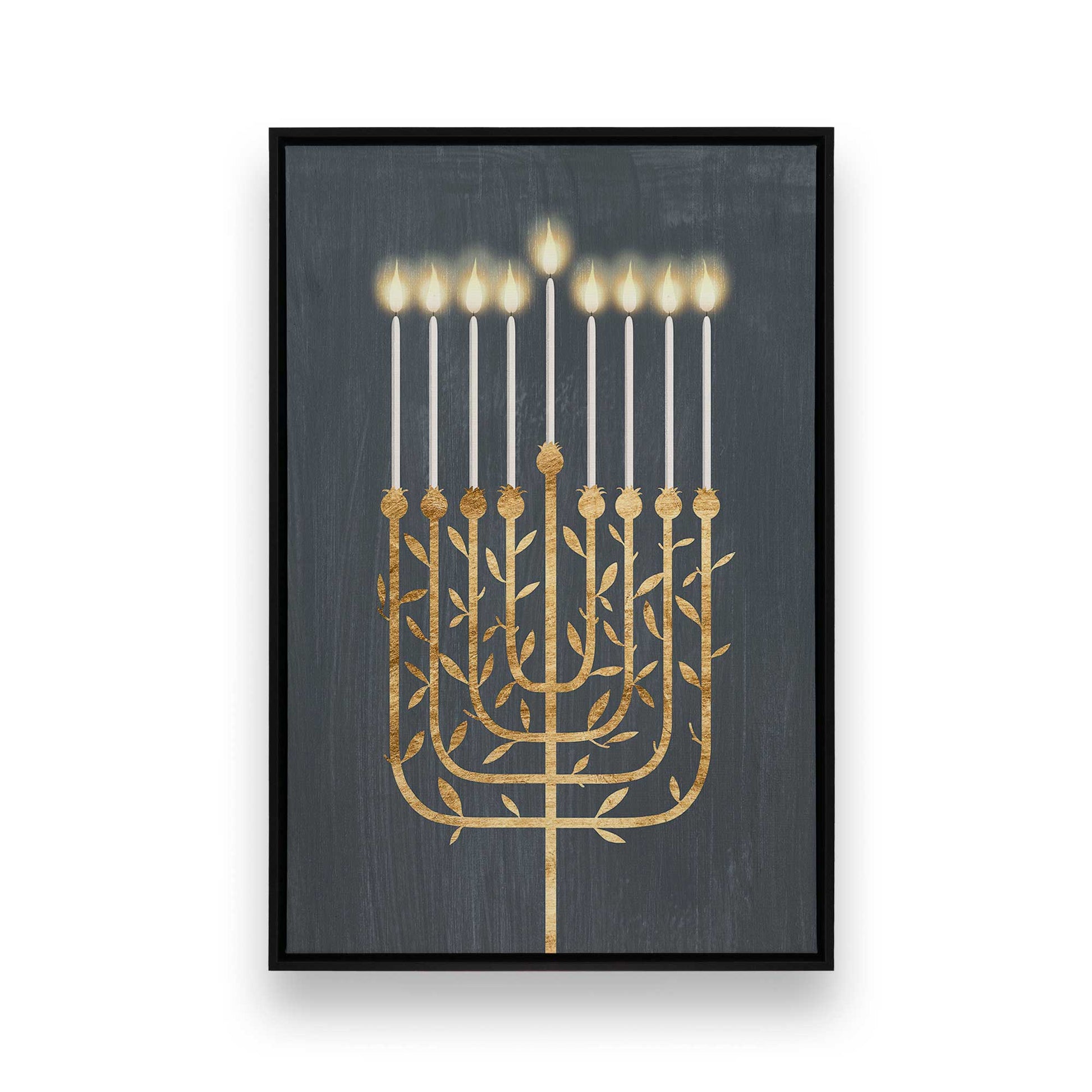 [Color:Satin Black], Picture of art in a Satin Black frame