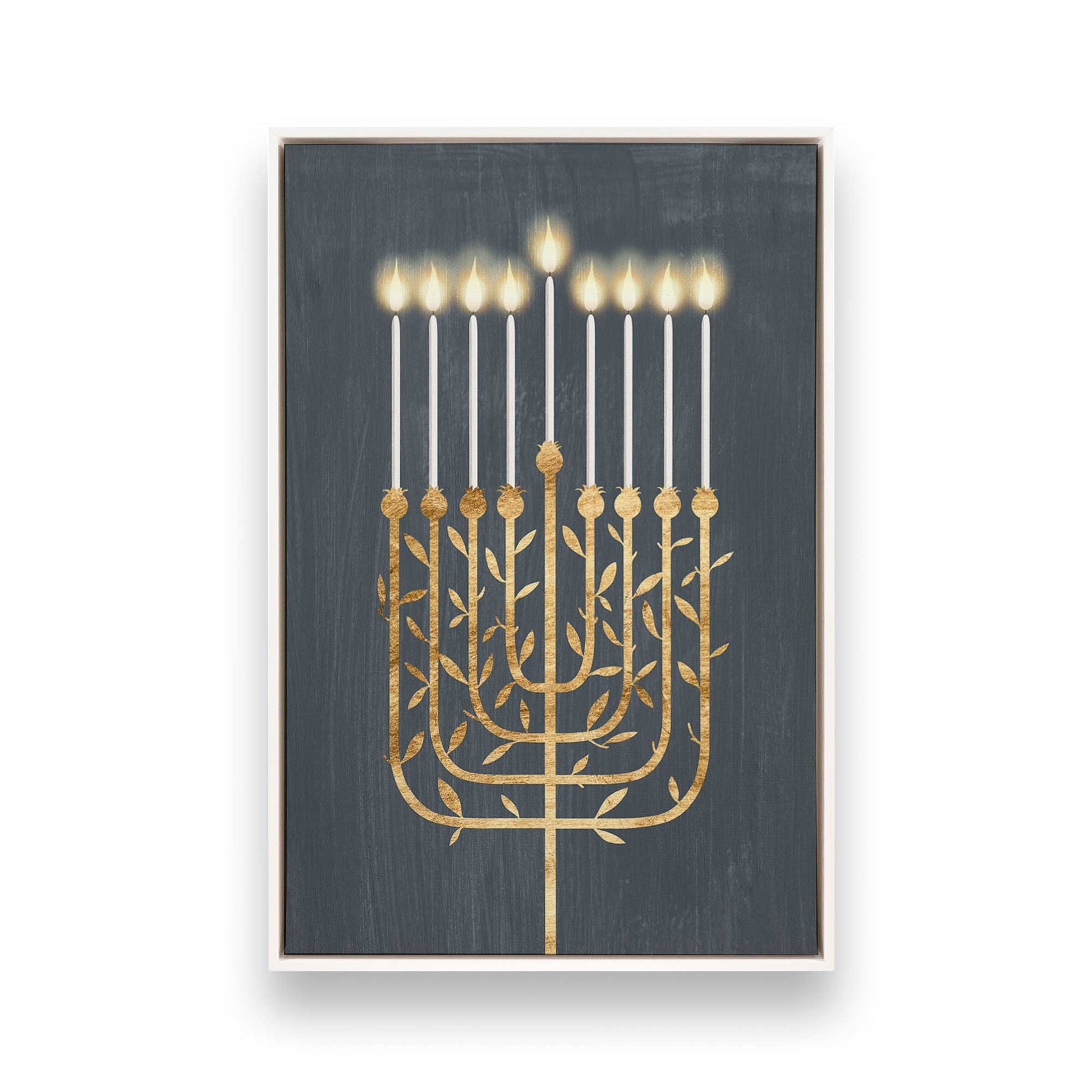 [Color:Opaque White], Picture of art in a White frame