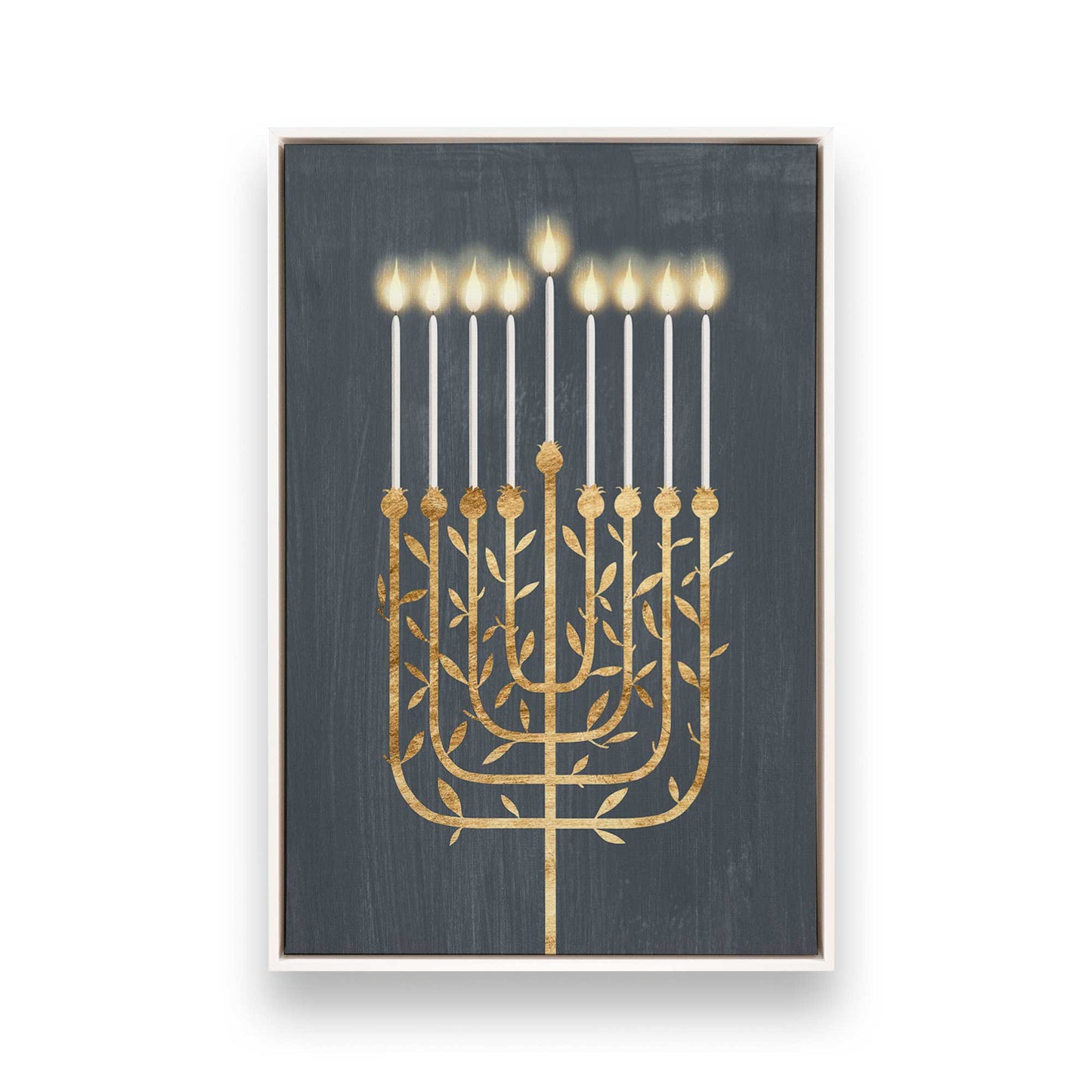 [Color:Opaque White], Picture of art in a White frame