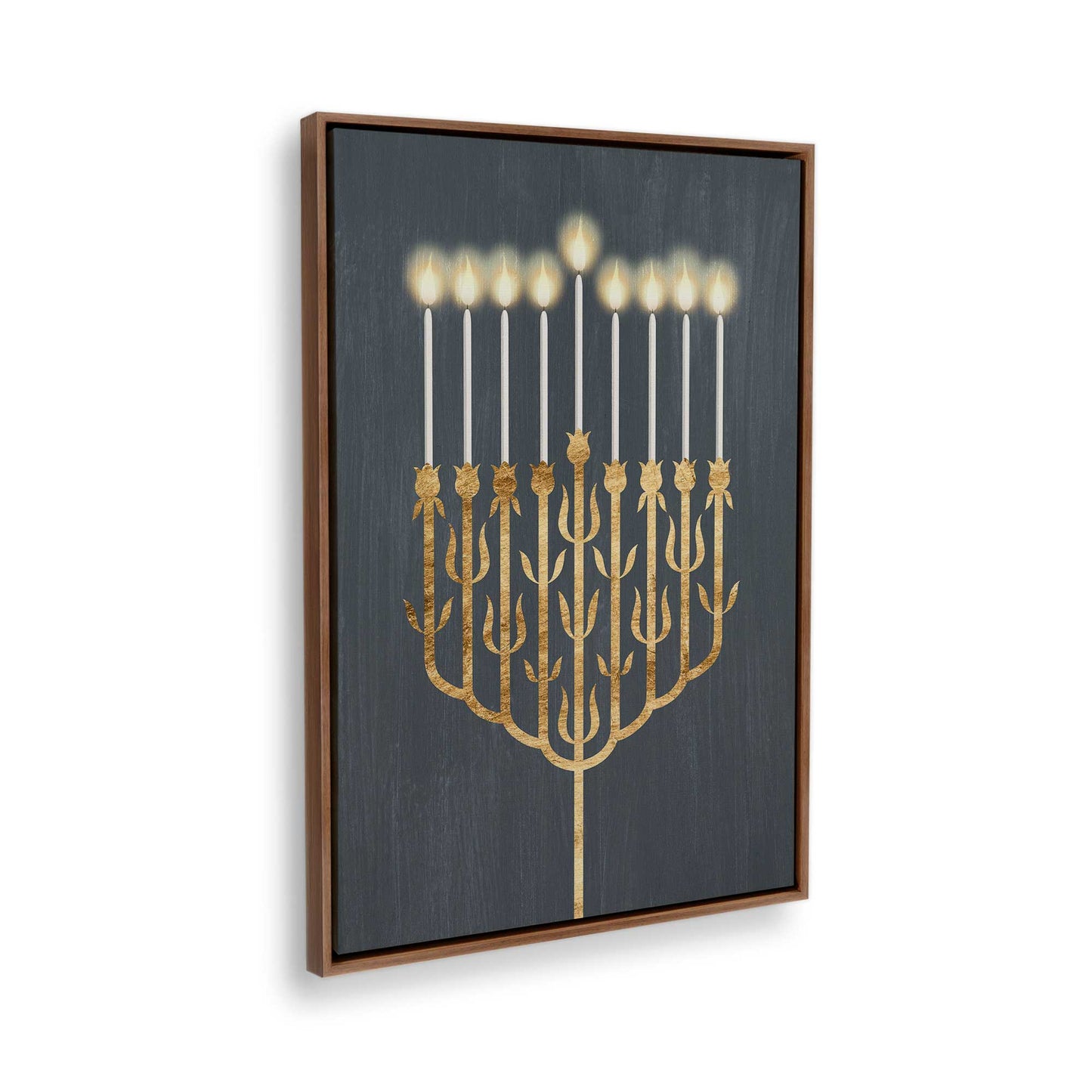 [Color:Walnut], Picture of the corner of the art