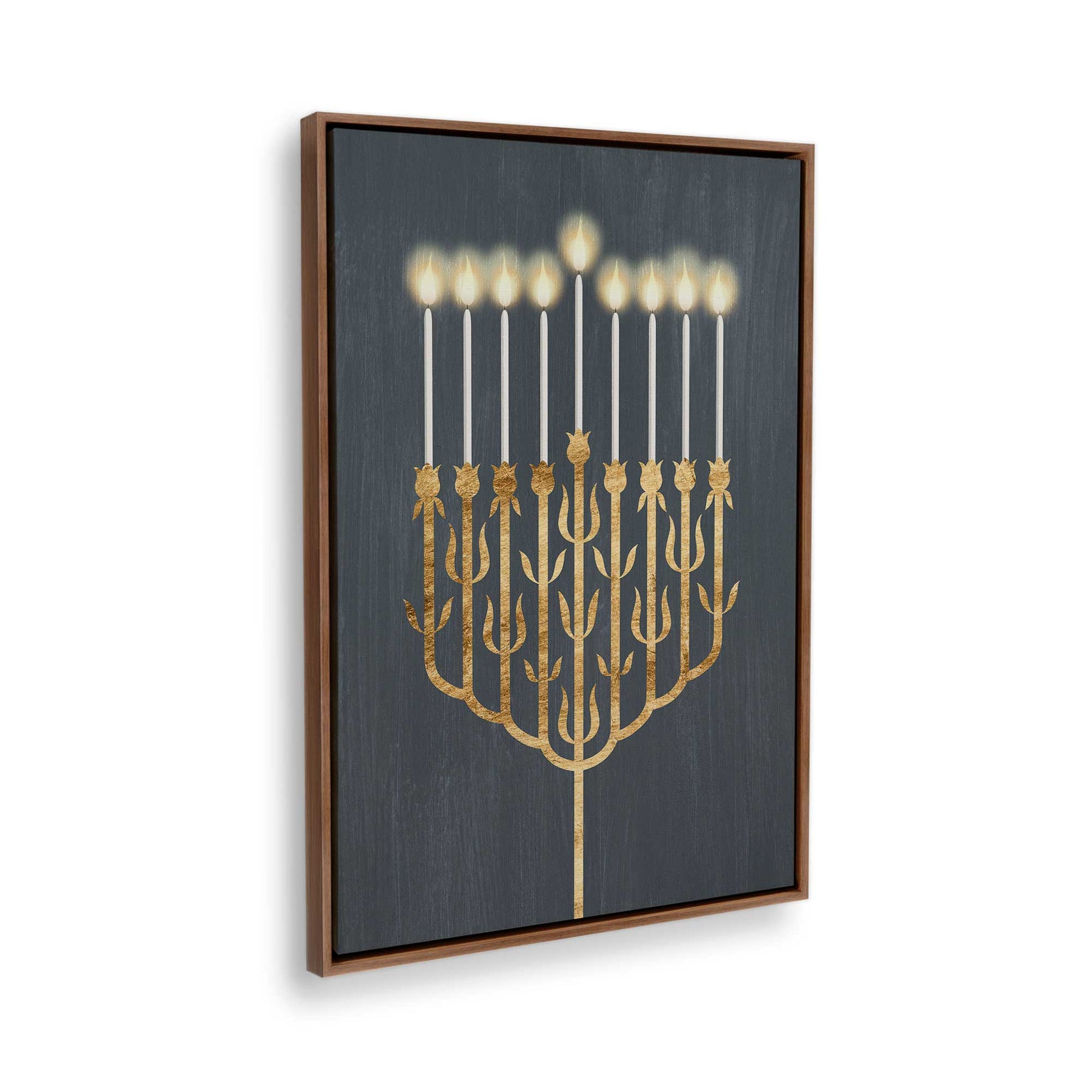 [Color:Walnut], Picture of the corner of the art