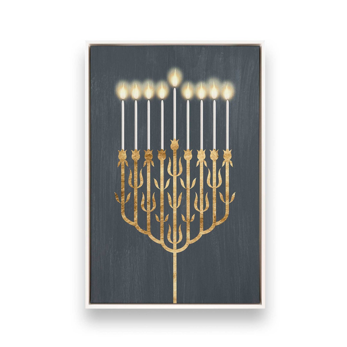 [Color:Opaque White], Picture of art in a White frame