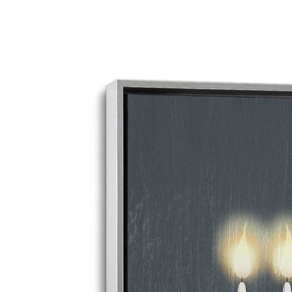 [Color:Polished Chrome], Picture of art in a Polished Chrome frame at an angle