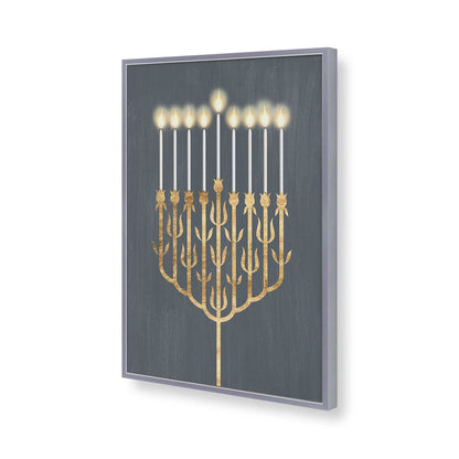 [Color:Polished Chrome], Picture of art in a Polished Chrome frame of the corner