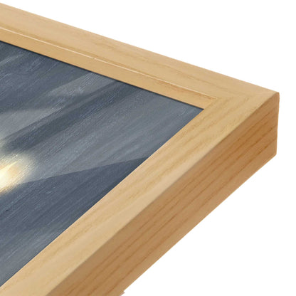 [Color:American Maple], Picture of art in a American Maple frame at an angle