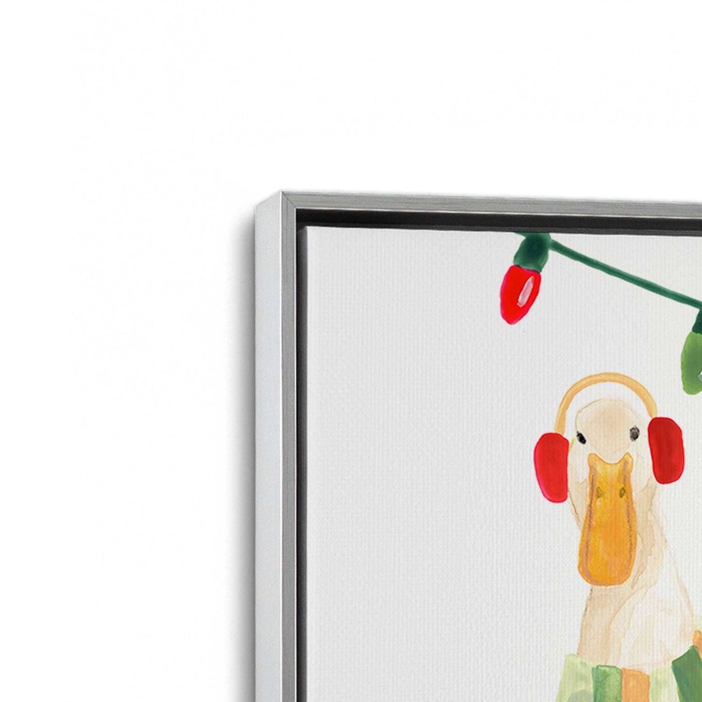 [Color:Polished Chrome], Picture of art in a Polished Chrome frame at an angle