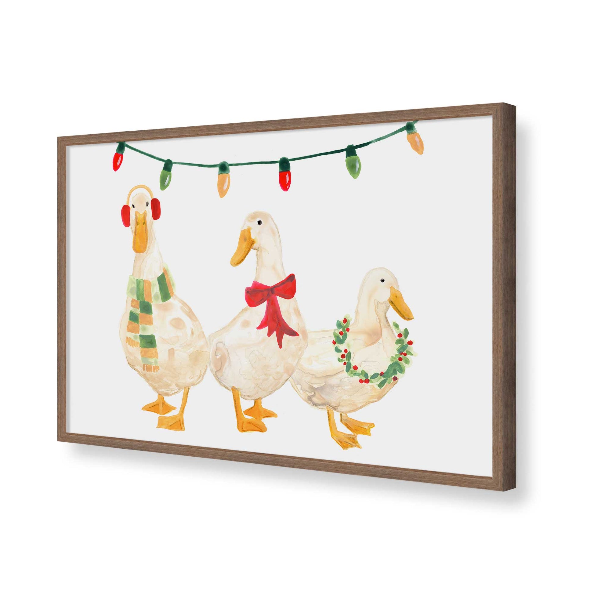 [Color:Walnut], Picture of art in a Walnut frame of the corner