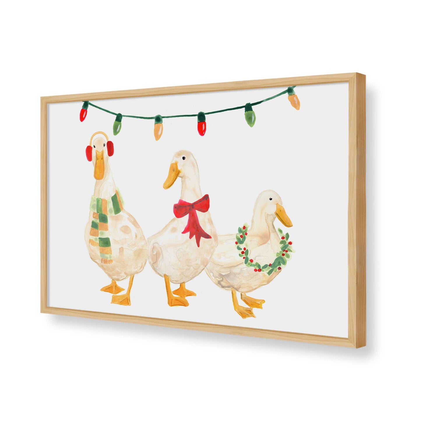 [Color:American Maple], Picture of art in a American Maple frame of the corner