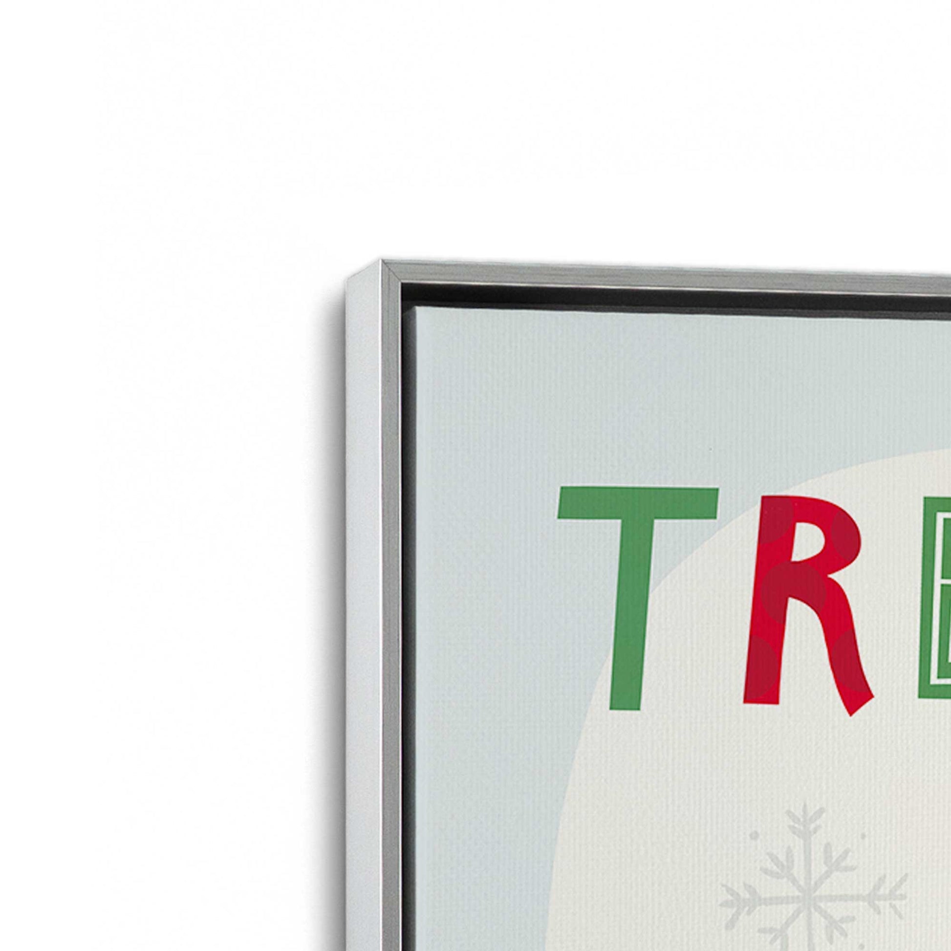 [Color:Polished Chrome], Picture of art in a Polished Chrome frame at an angle