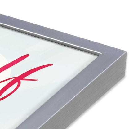 [Color:Polished Chrome], Picture of art in a Polished Chrome frame at an angle