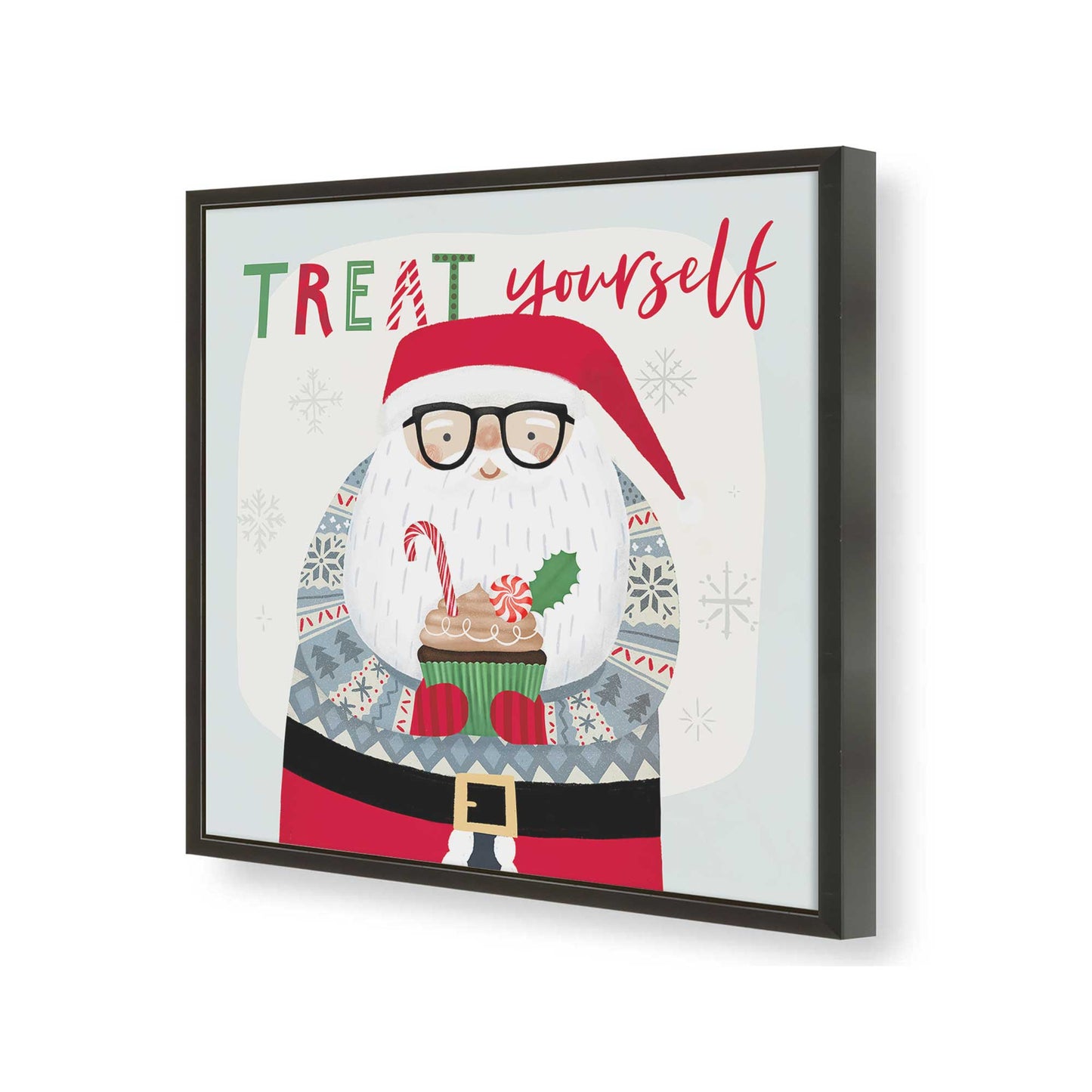 [Color:Satin Black], Picture of art in a Satin Black frame of the corner