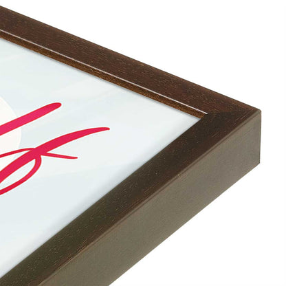 [Color:Espresso], Picture of art in a Espresso frame at an angle