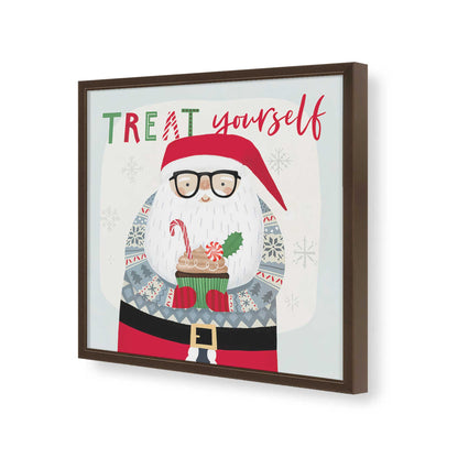 [Color:Espresso], Picture of art in a Espresso frame of the corner