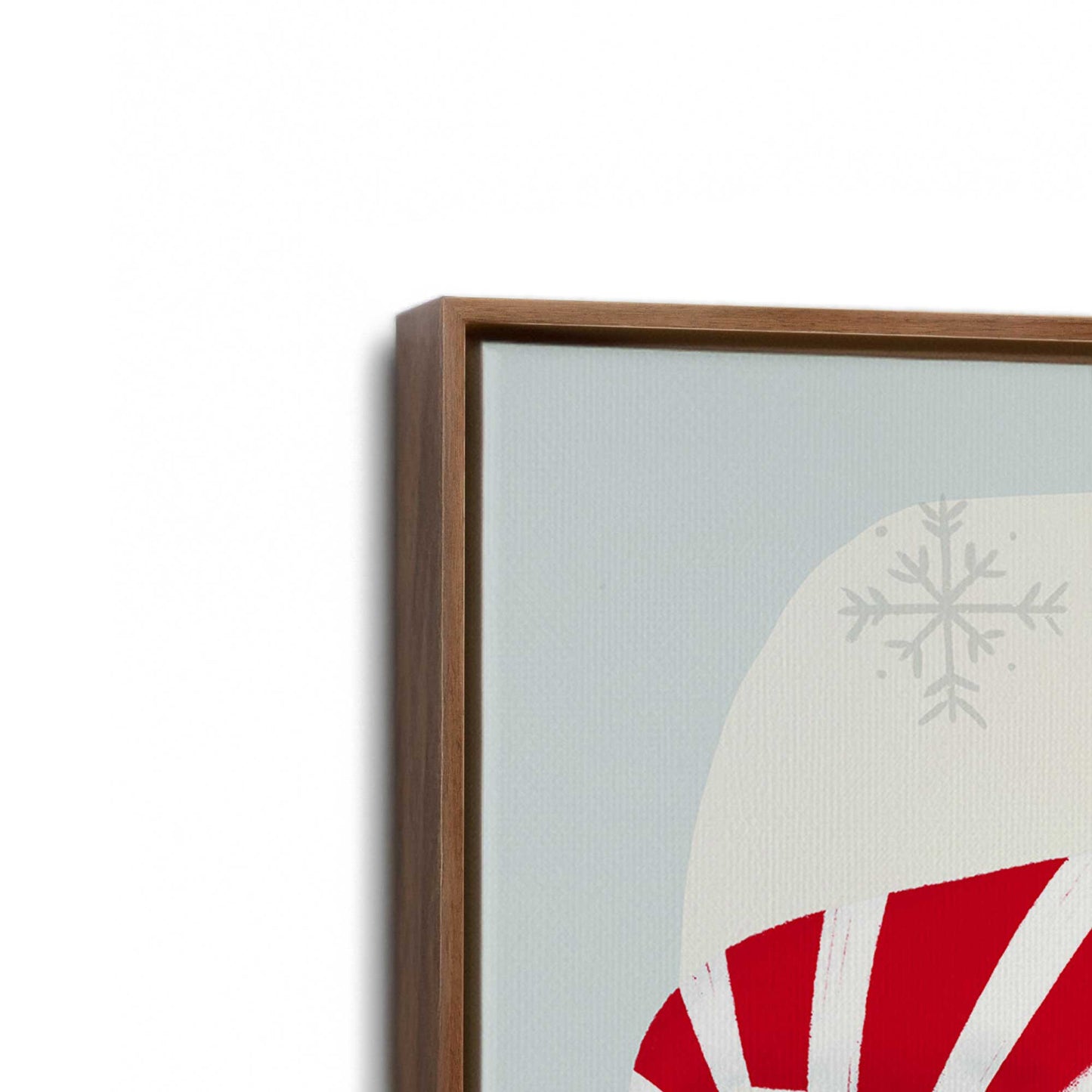 [Color:Walnut], Picture of art in a Walnut frame at an angle