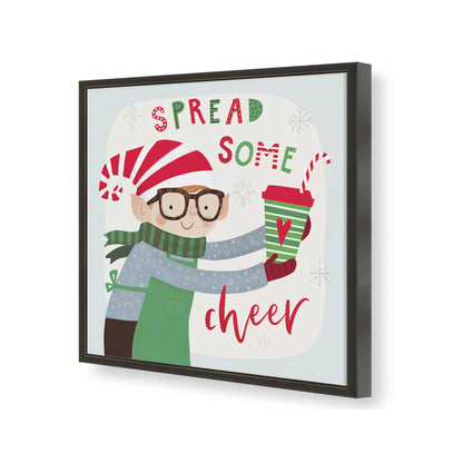 [Color:Satin Black], Picture of art in a Satin Black frame of the corner