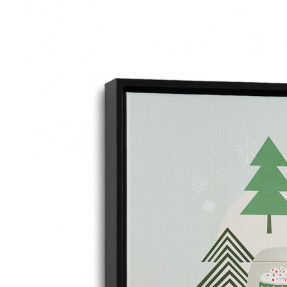 [Color:Satin Black], Picture of art in a Satin Black frame at an angle