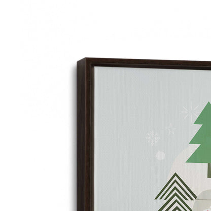 [Color:Espresso], Picture of art in a Espresso frame at an angle