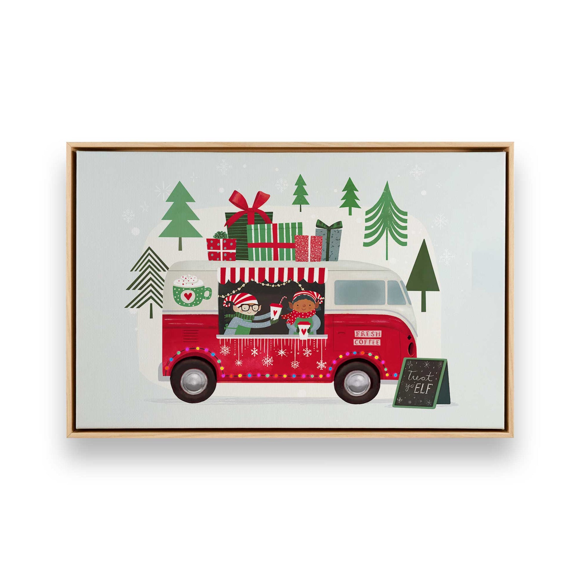 [Color:American Maple], Picture of art in a American Maple frame