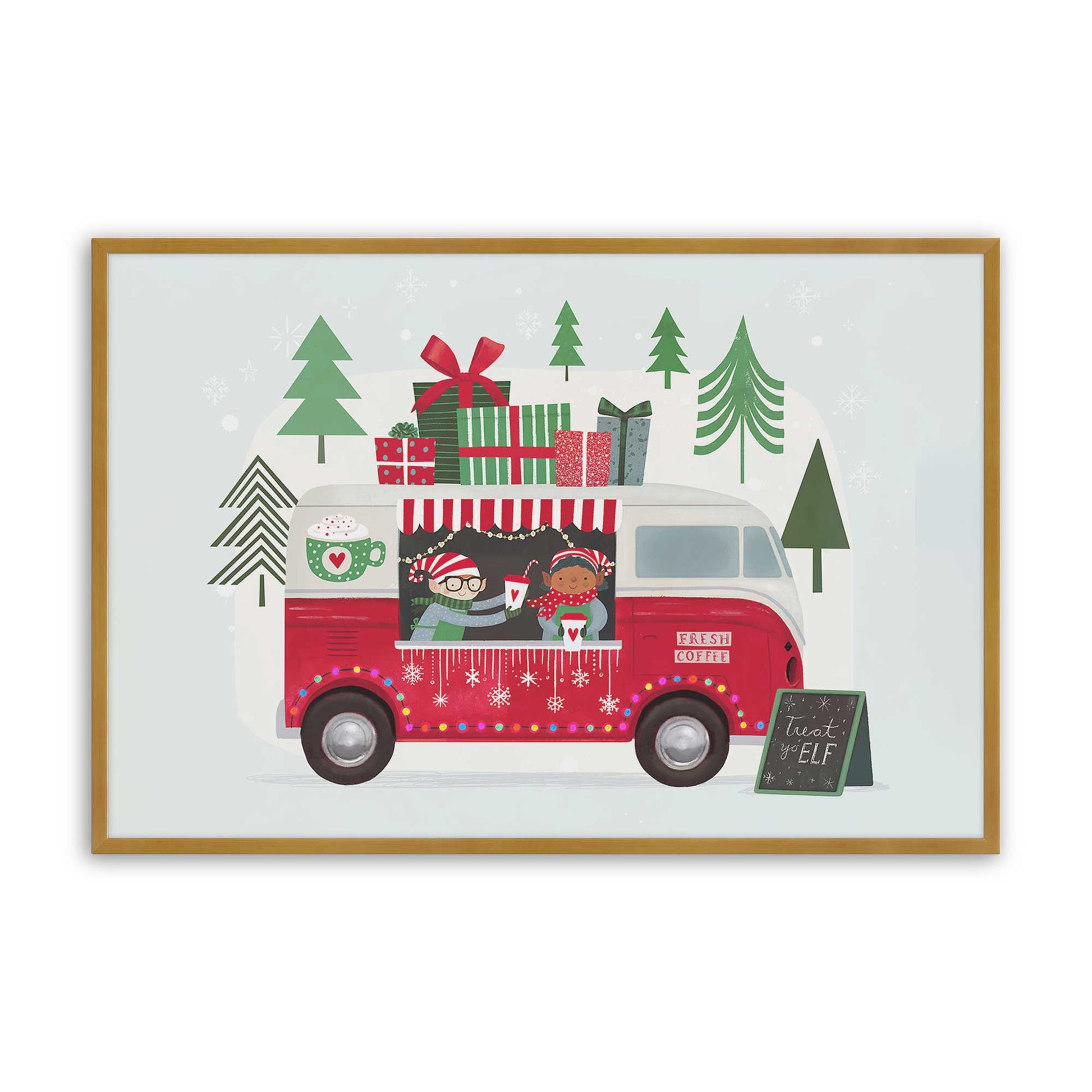 [Color:Polished Gold], Picture of art in a Polished Gold frame