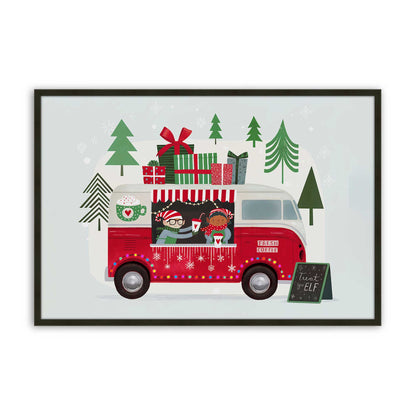 [Color:Satin Black], Picture of art in a Satin Black frame