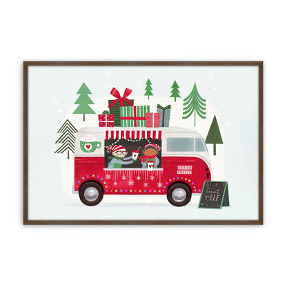 [Color:Walnut], Picture of art in a Walnut frame