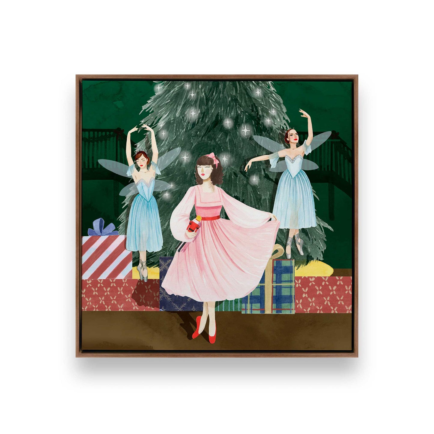 [Color:Walnut], Picture of art in a Walnut frame