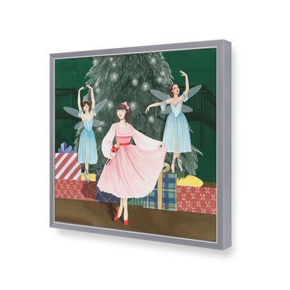 [Color:Polished Chrome], Picture of art in a Polished Chrome frame of the corner