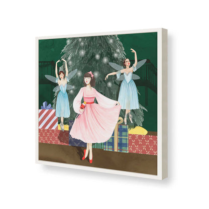 [Color:Opaque White], Picture of art in a Opaque White frame of the corner