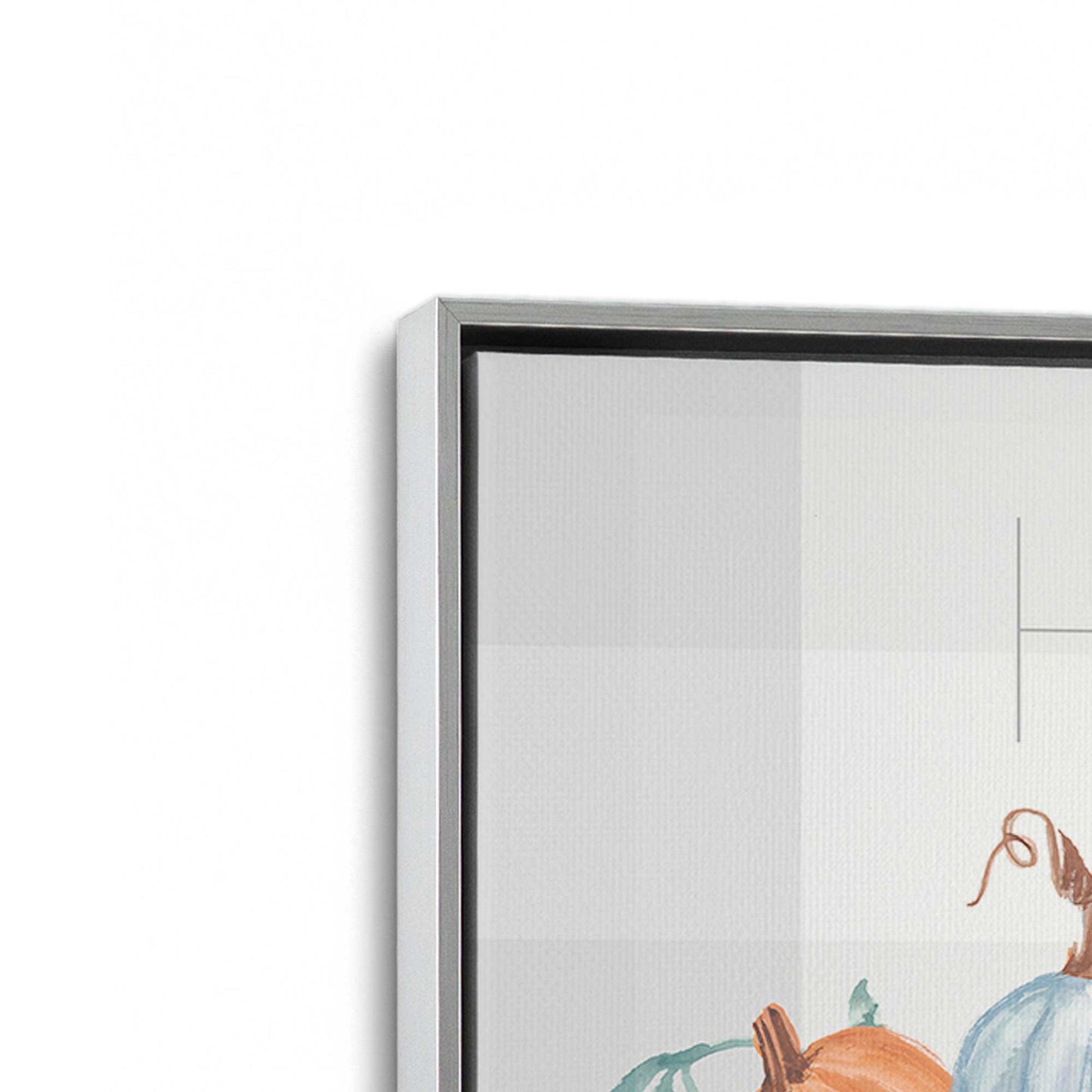 [Color:Polished Chrome], Picture of art in a Polished Chrome frame at an angle