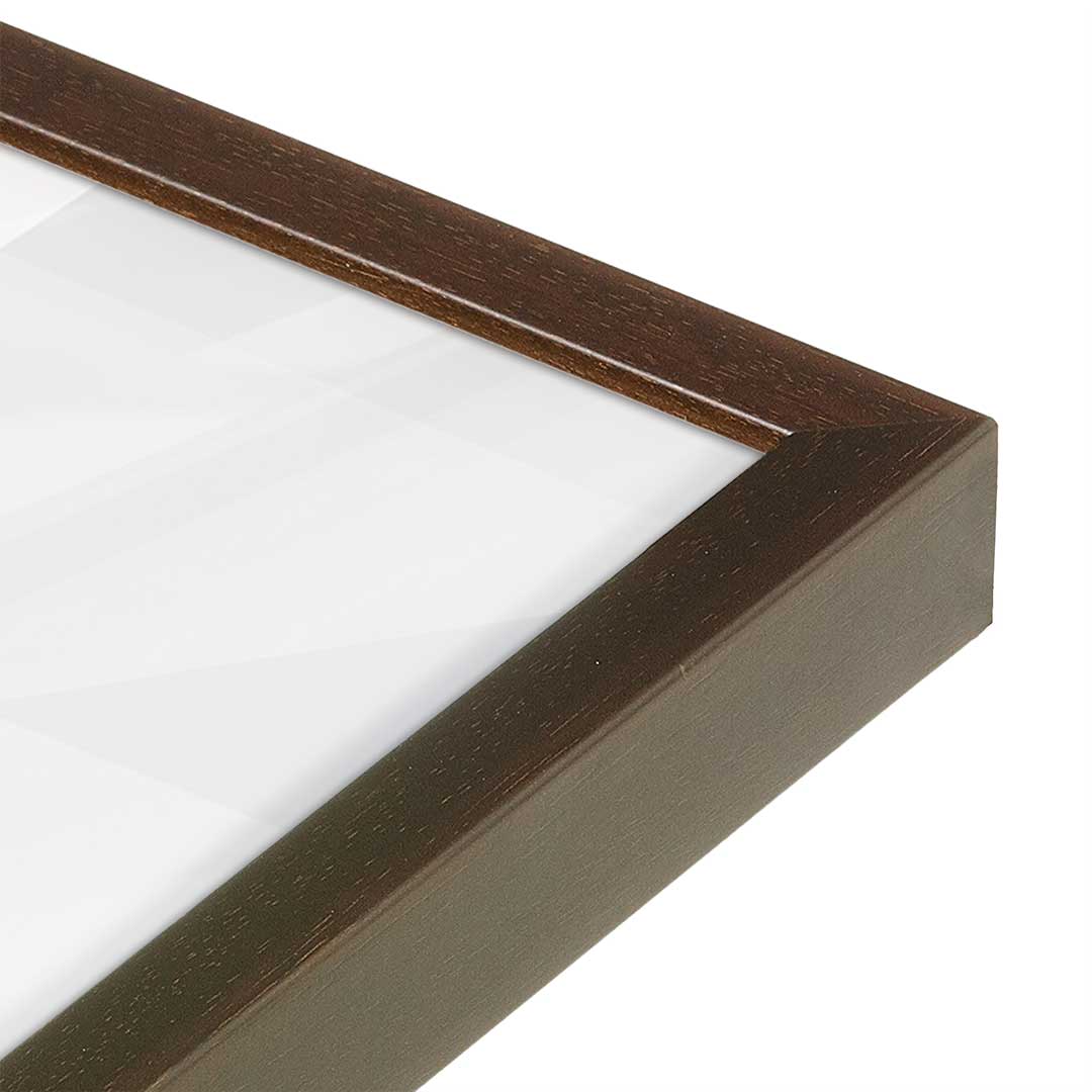 [Color:Belvinder Brown], Picture of art in a Belvinder Brown frame at an angle