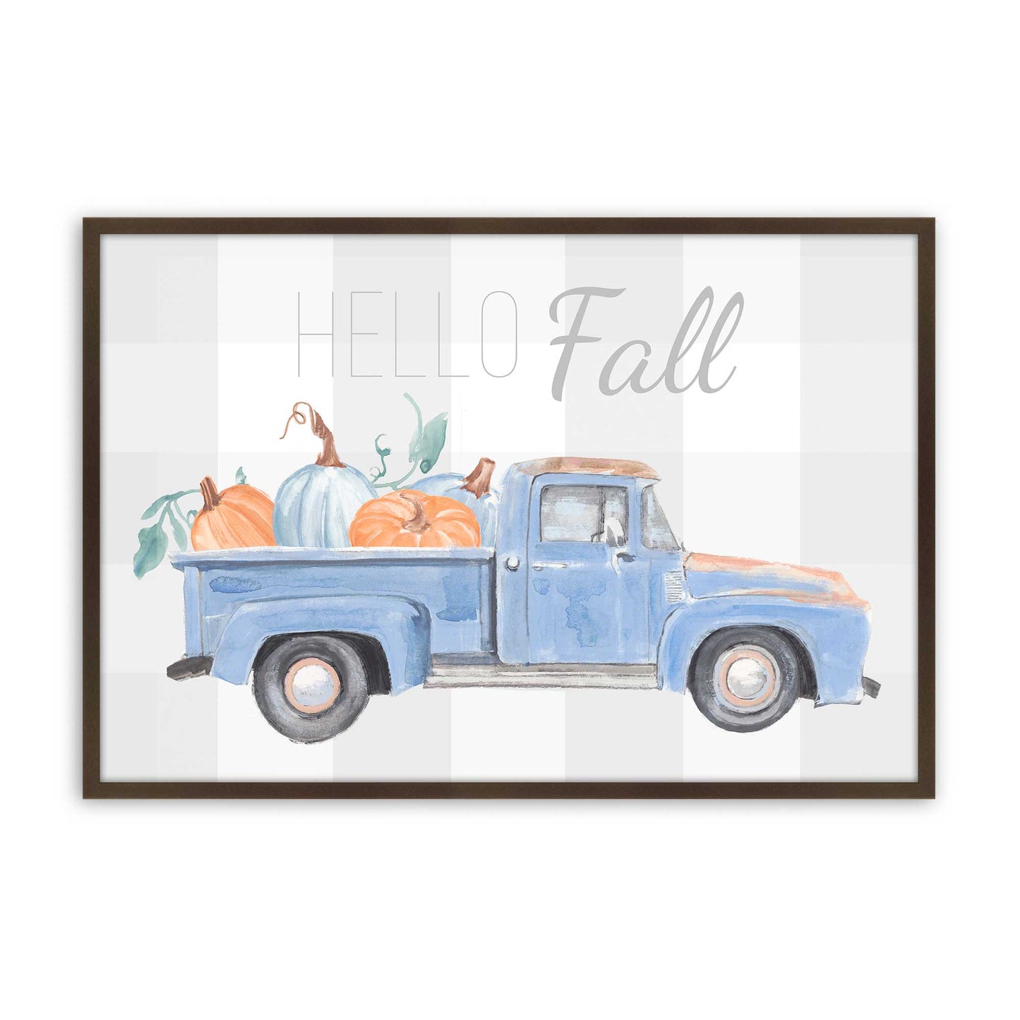 [Color:Brown], Picture of art in a Brown frame