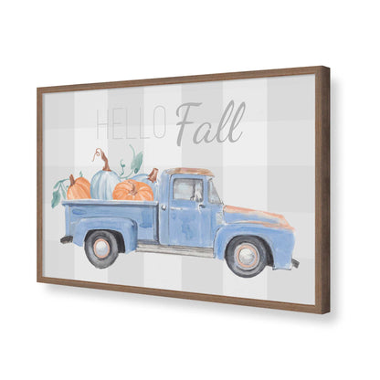 [Color:Walnut], Picture of art in a Walnut frame of the corner