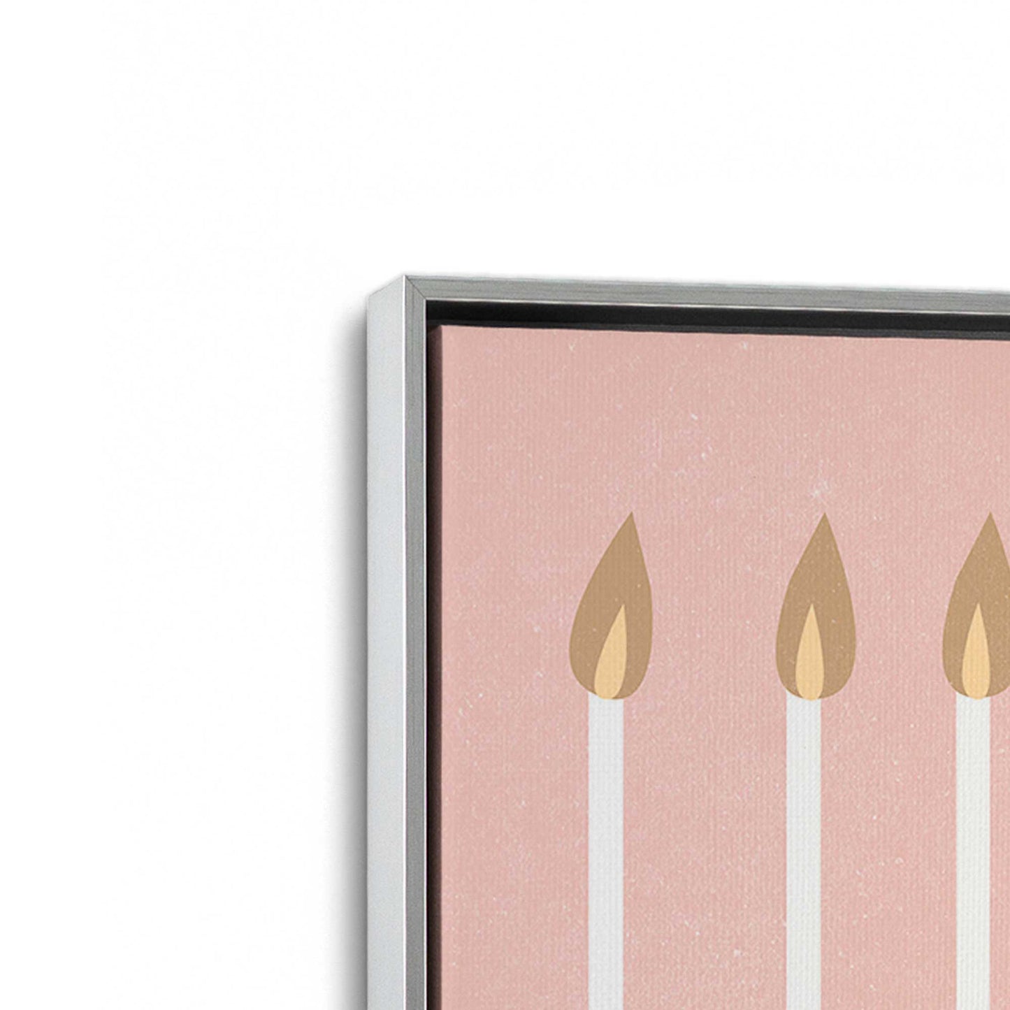 [Color:Polished Chrome], Picture of art in a Polished Chrome frame at an angle