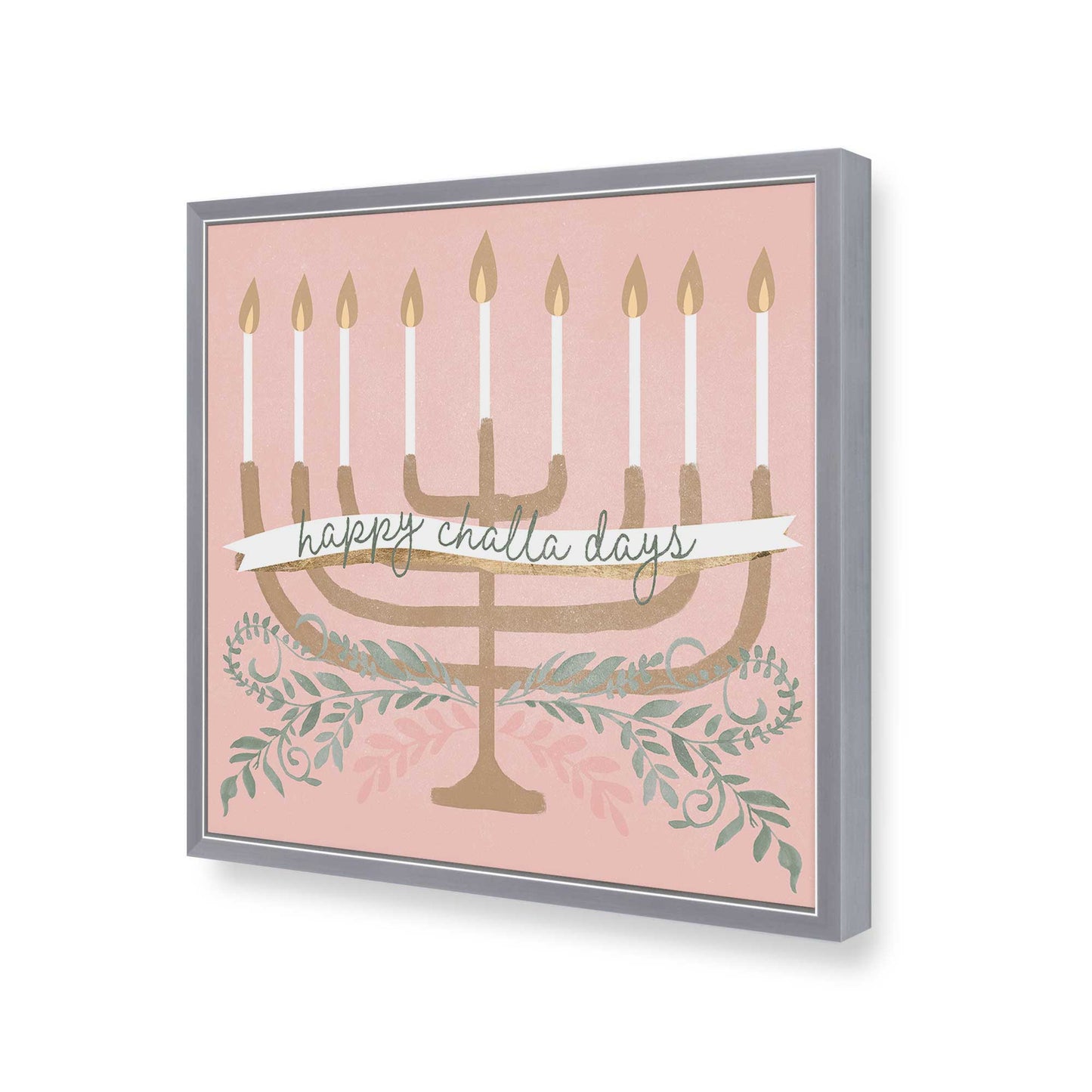 [Color:Polished Chrome], Picture of art in a Polished Chrome frame of the corner