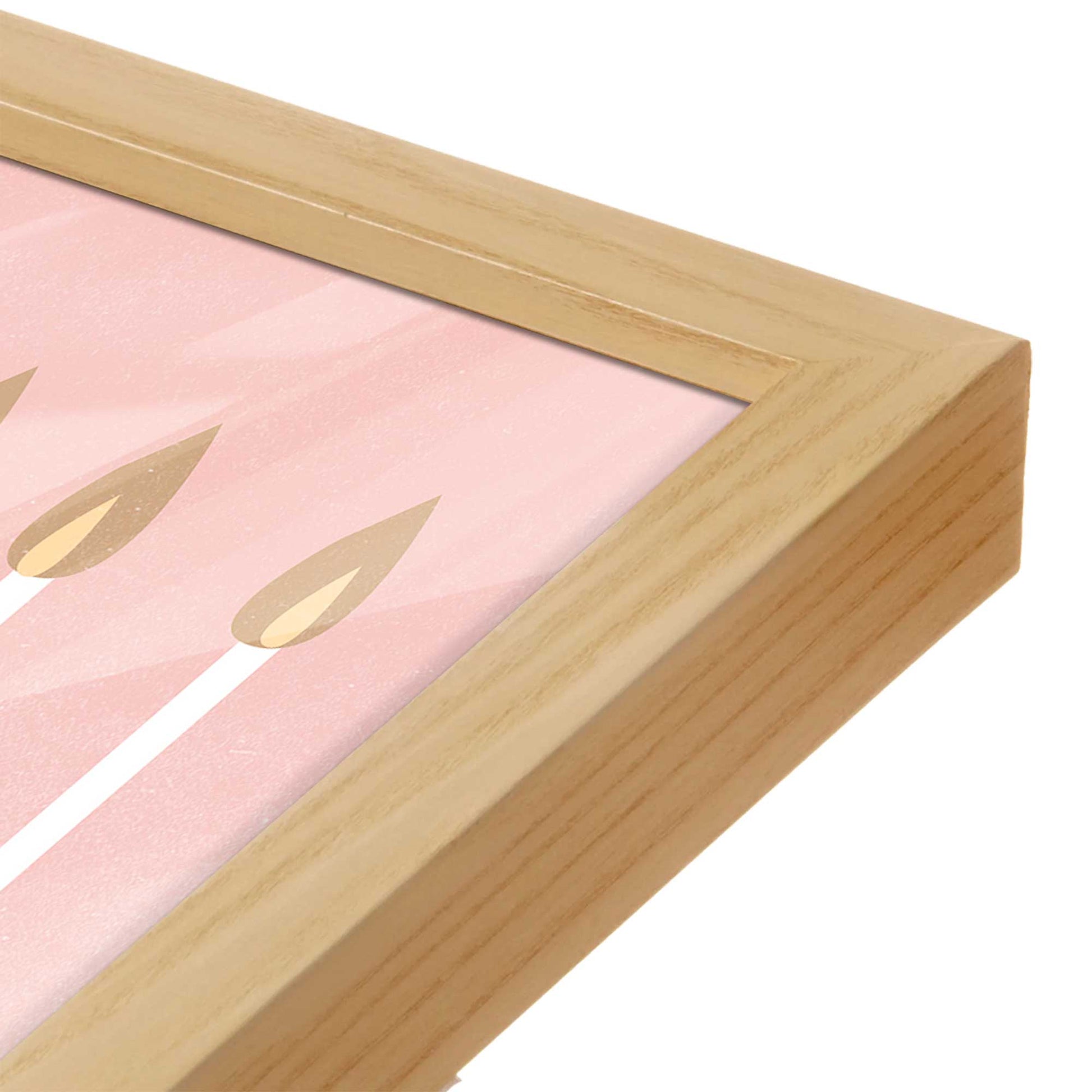 [Color:Espresso], Picture of art in a Espresso frame at an angle