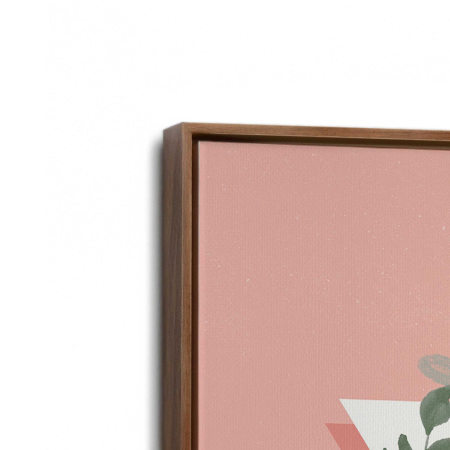 [Color:Walnut], Picture of art in a Walnut frame at an angle