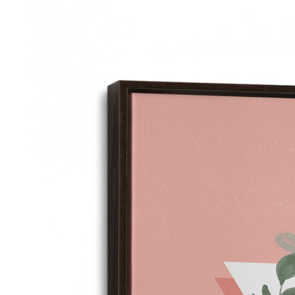 [Color:Espresso], Picture of art in a Espresso frame at an angle