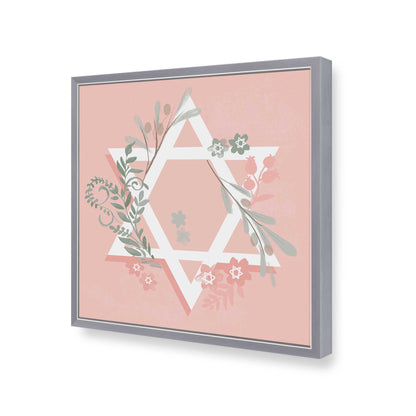 [Color:Polished Chrome], Picture of art in a Polished Chrome frame of the corner