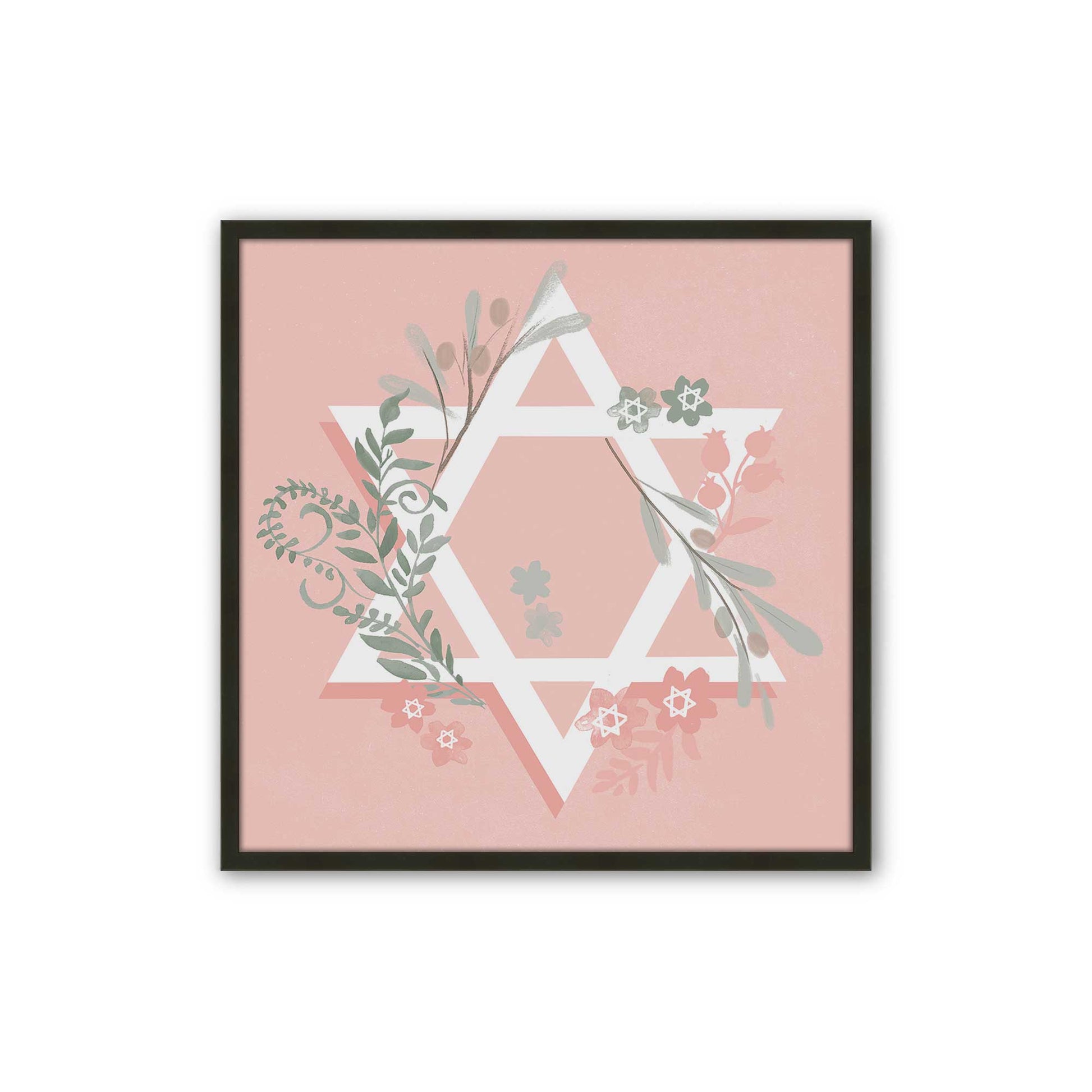 [Color:Satin Black], Picture of art in a Satin Black frame