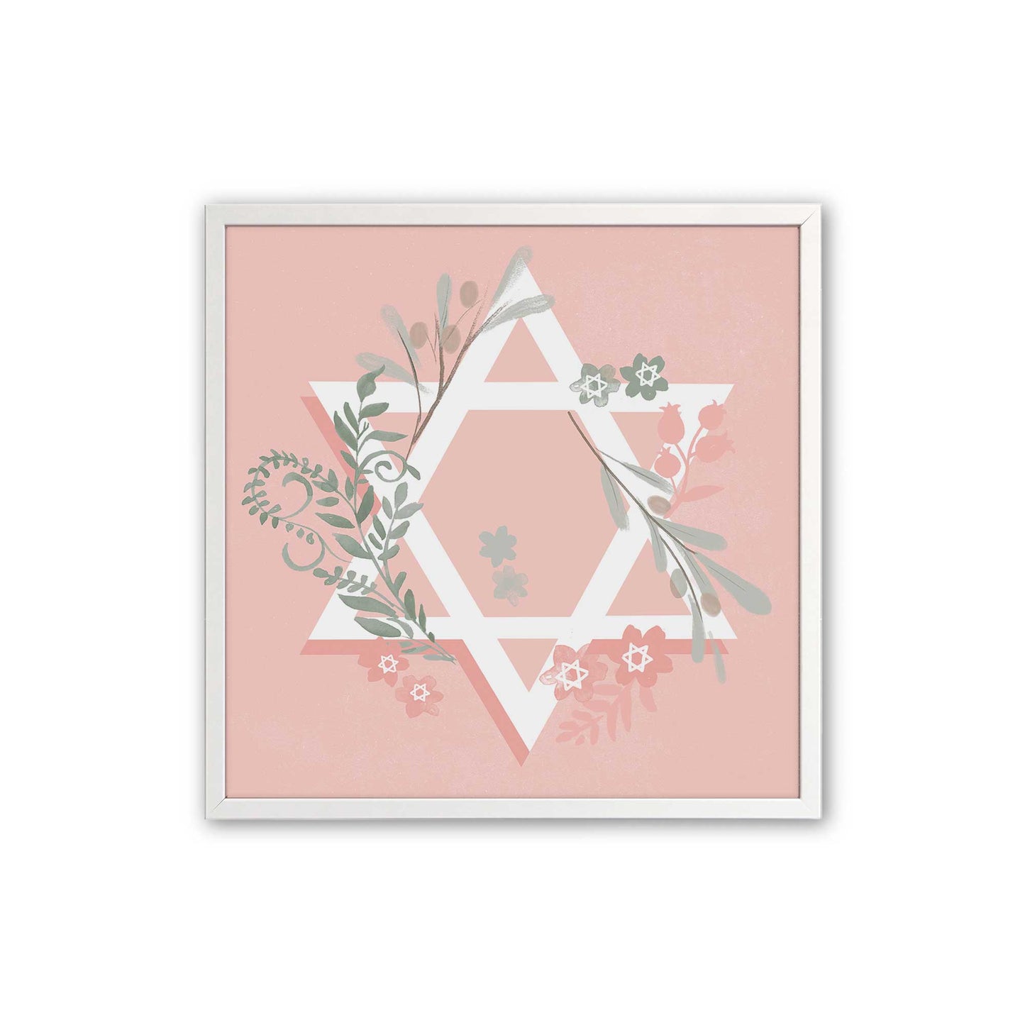 [Color:Opaque White], Picture of art in a Opaque White frame