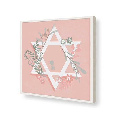 [Color:Opaque White], Picture of art in a Opaque White frame of the corner