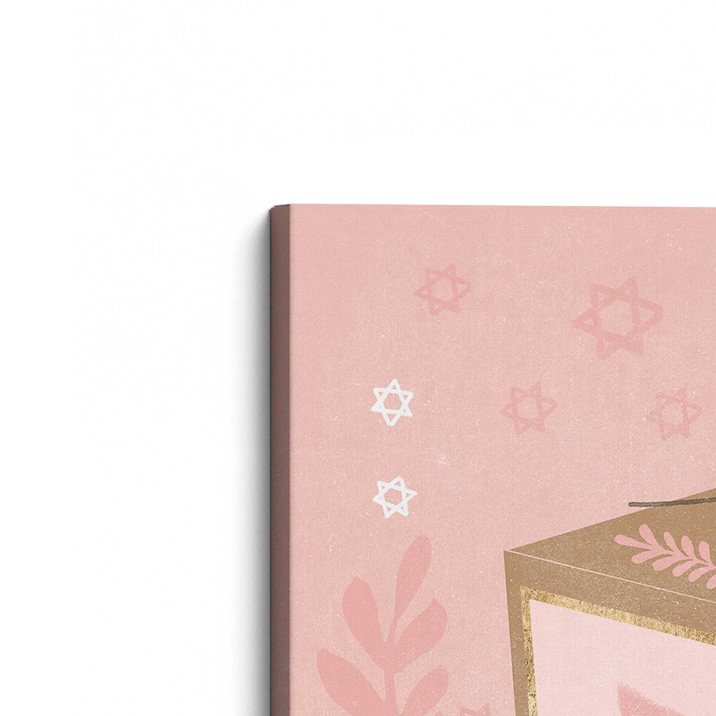 [Color:Stretched Canvas], Picture of the corner of the art