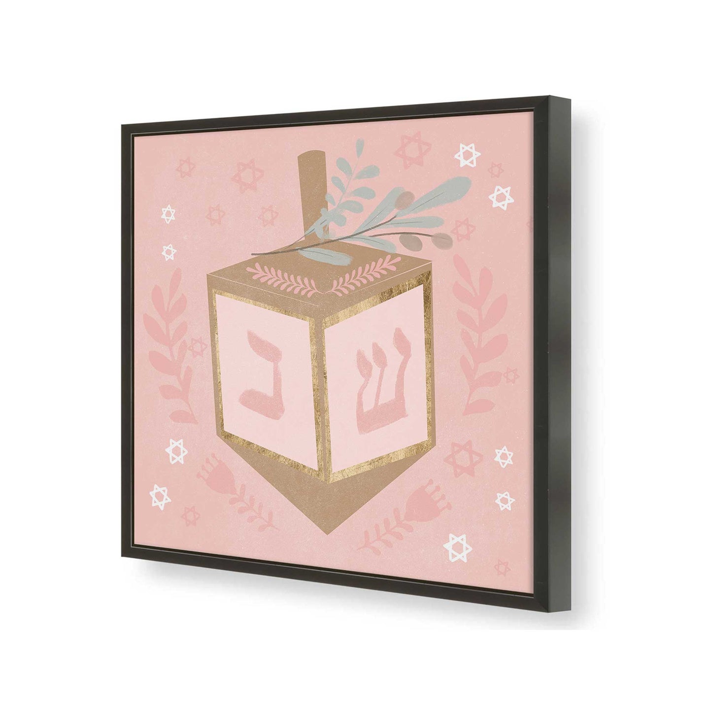 [Color:Satin Black], Picture of art in a Satin Black frame of the corner