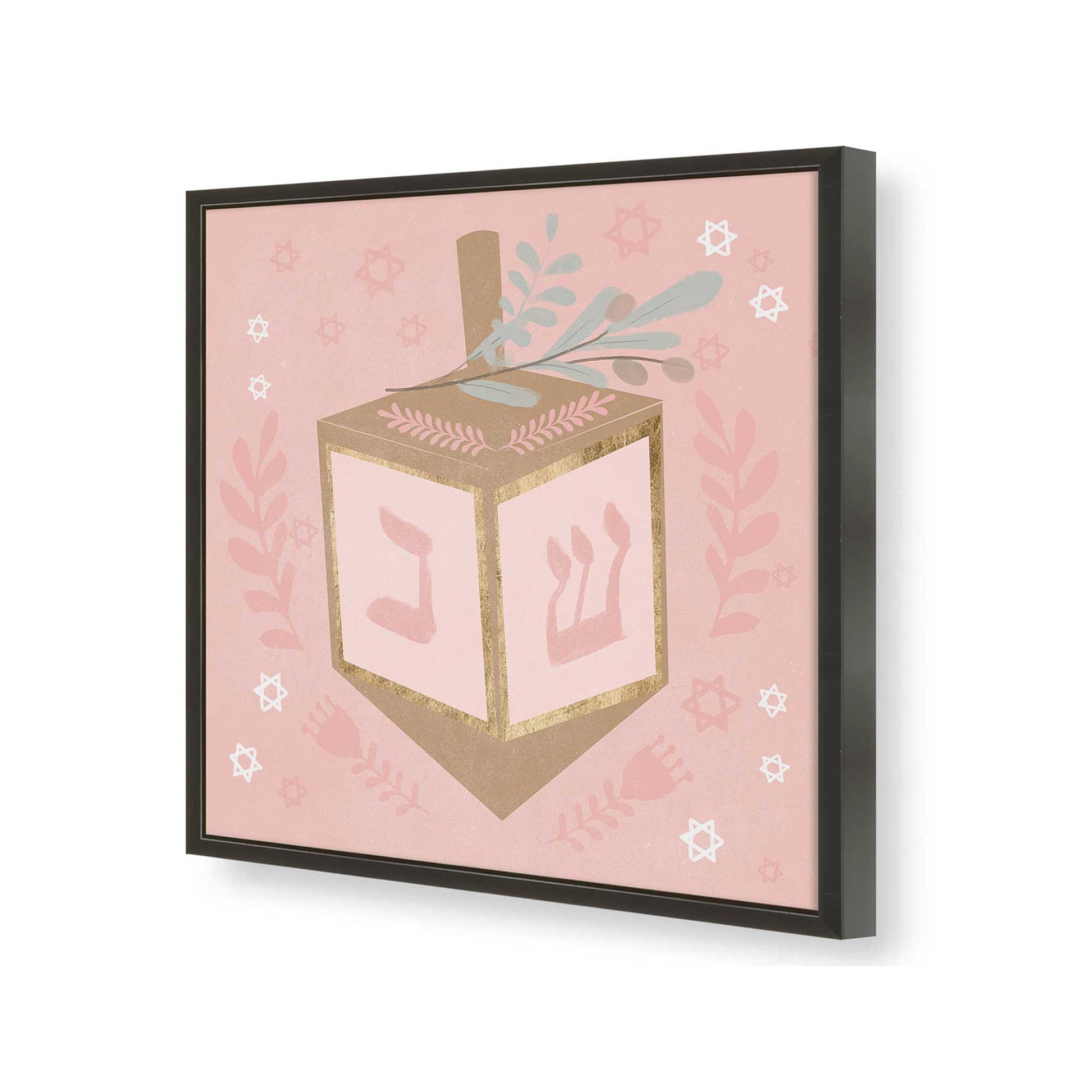 [Color:Satin Black], Picture of art in a Satin Black frame of the corner