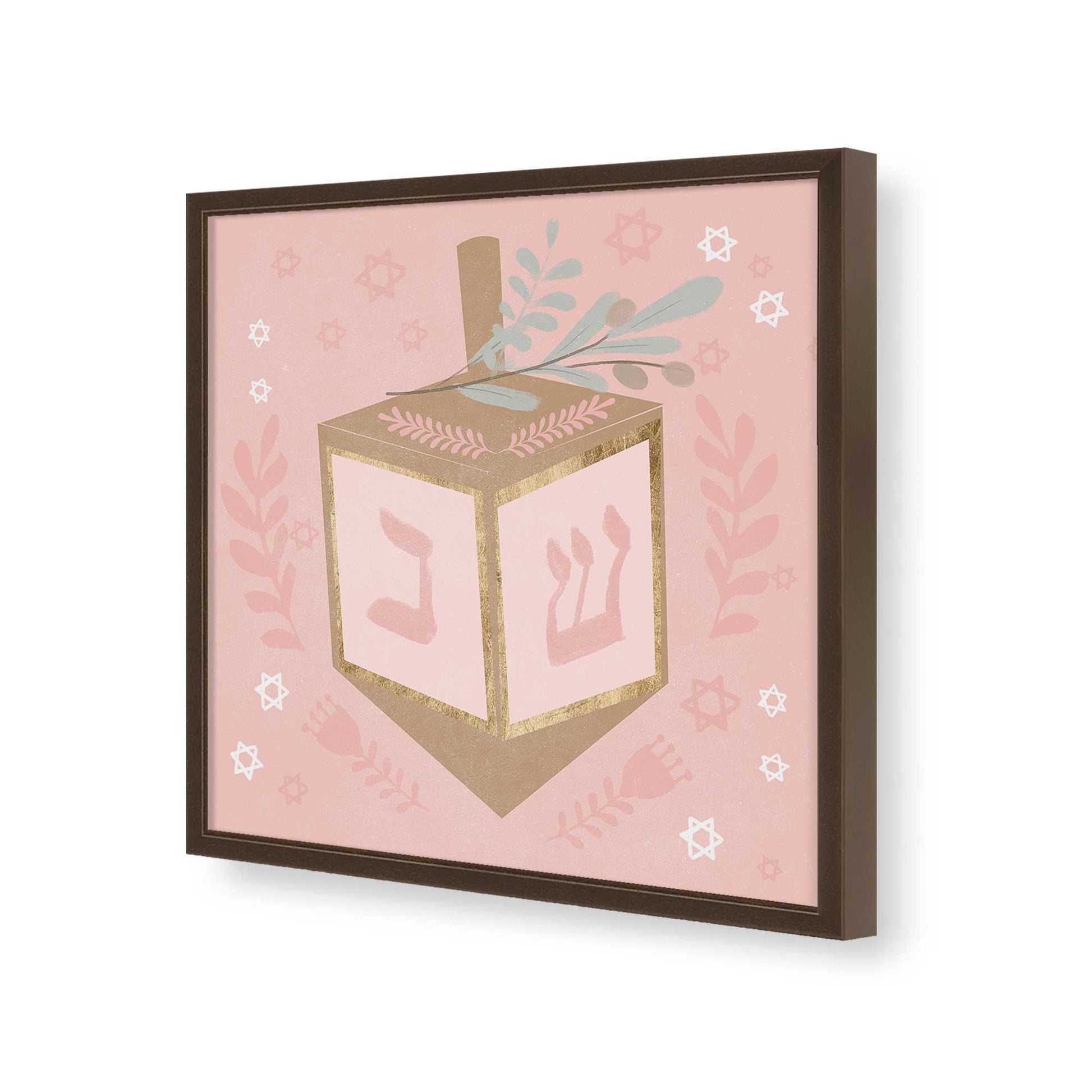 [Color:Espresso], Picture of art in a Espresso frame of the corner