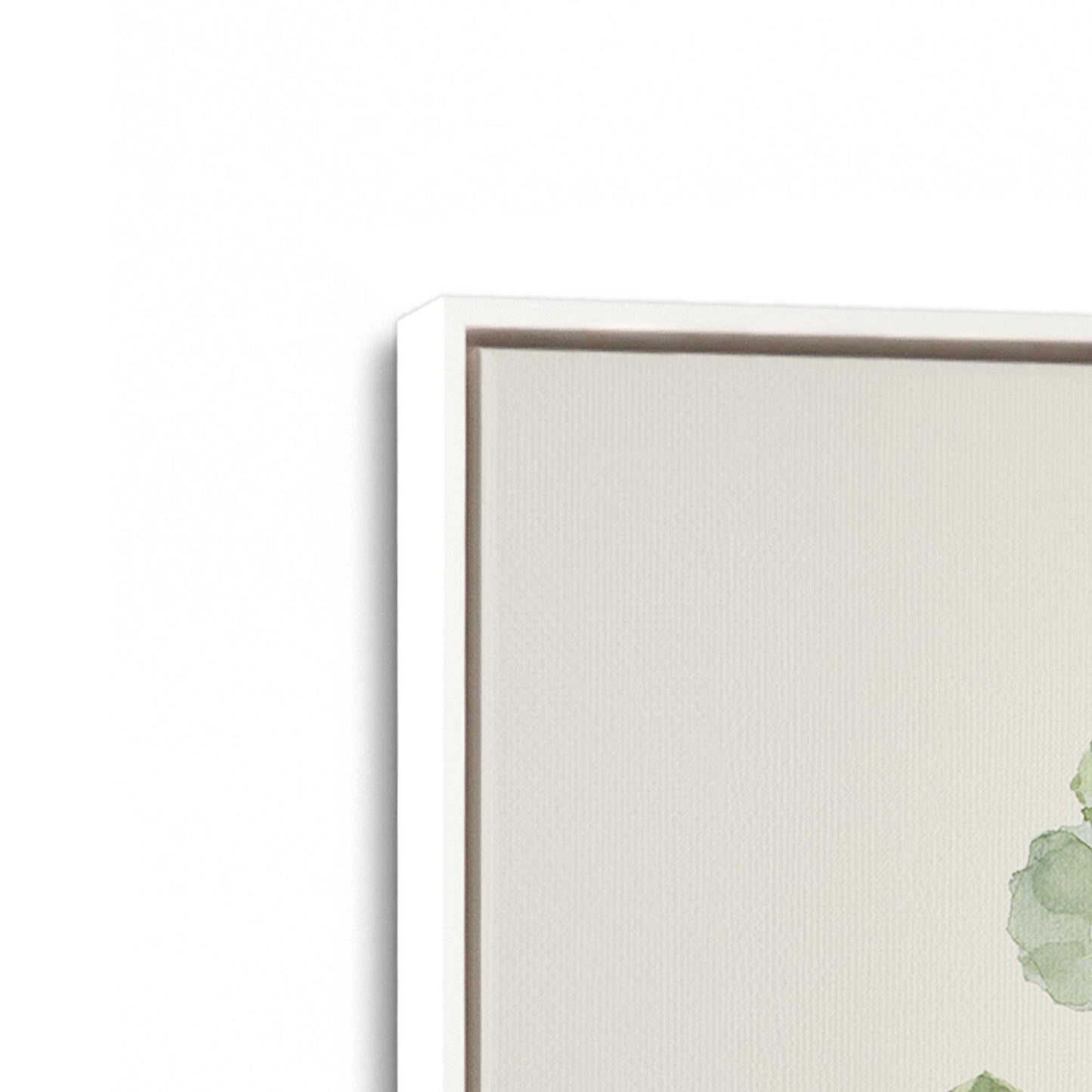 [Color:Opaque White], Picture of art in a White frame at an angle